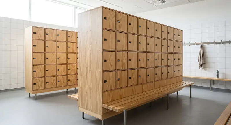 Lockerbank til omklædning
