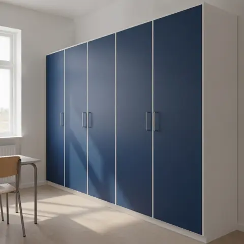 Højskab i laminat i blu berta
