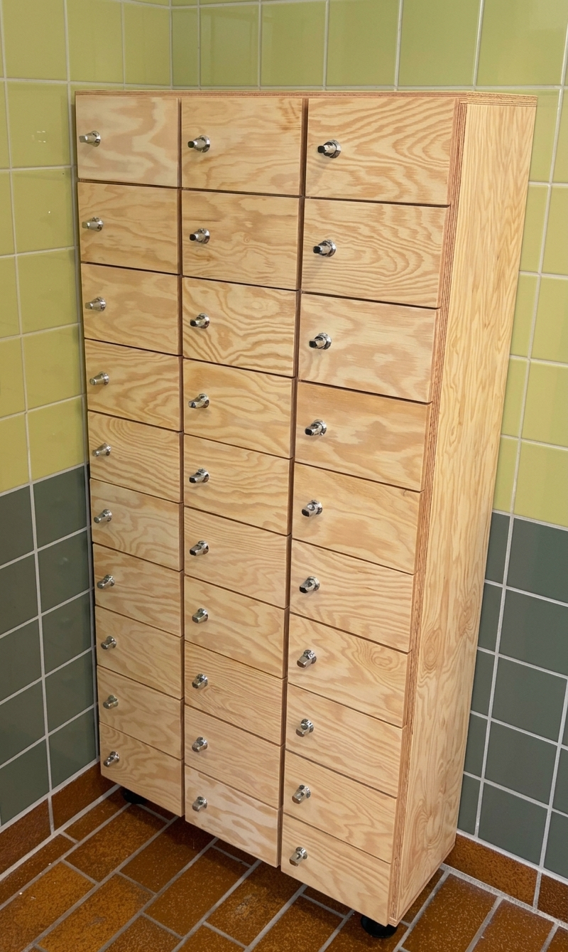 Mobil-lockers i krydsfiner
